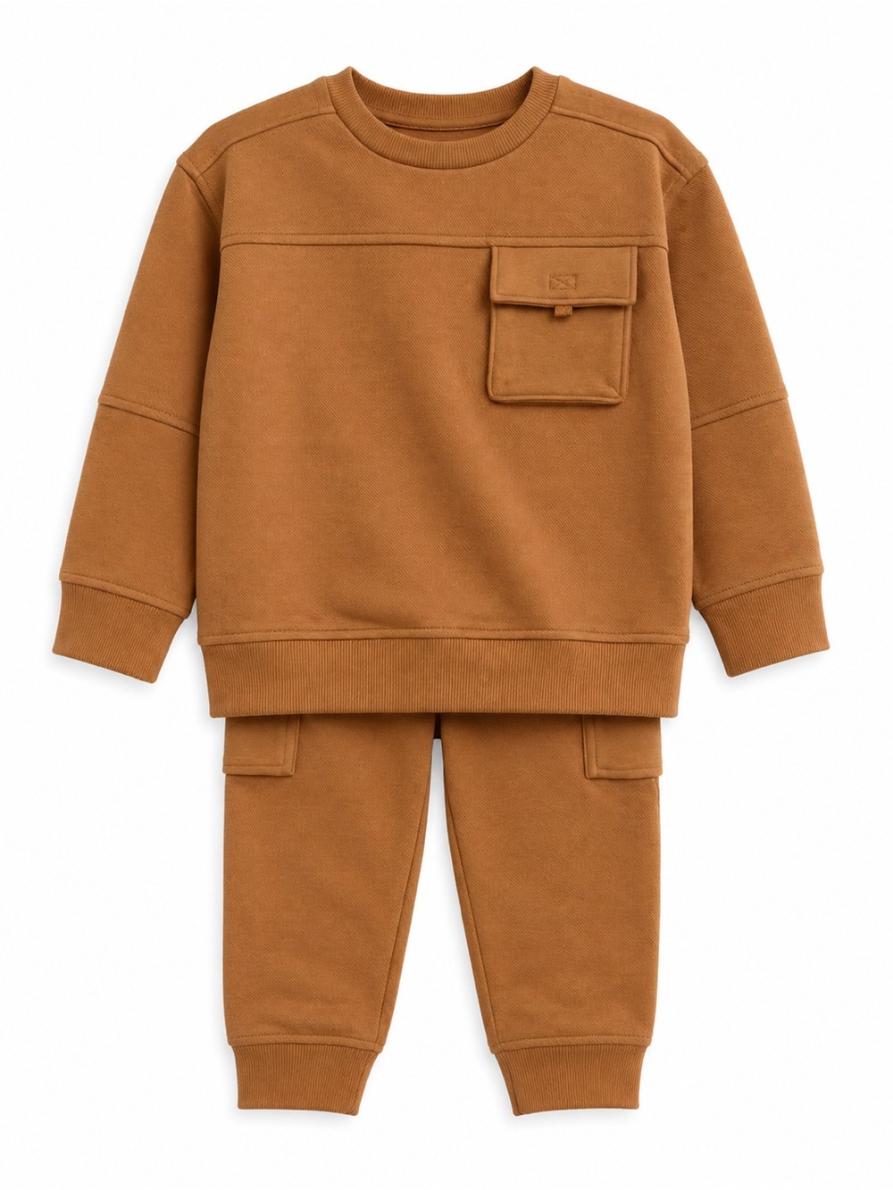 Cat & Jack Sand Brown Kids Sweatshirt Set